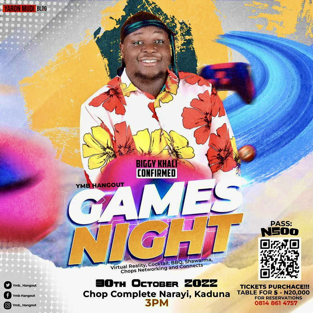 Biggy Khali have been confirmed for the Games Night