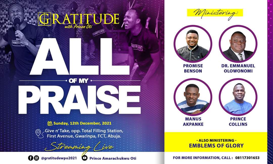 Gratitude with Prince Oti: All of my Praise